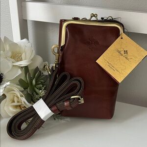 NWT Patricia Nash Vintage Vegan Tan Crossbody